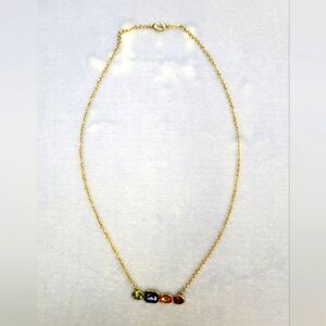Fashion Jewelry Mixed Gem Necklace